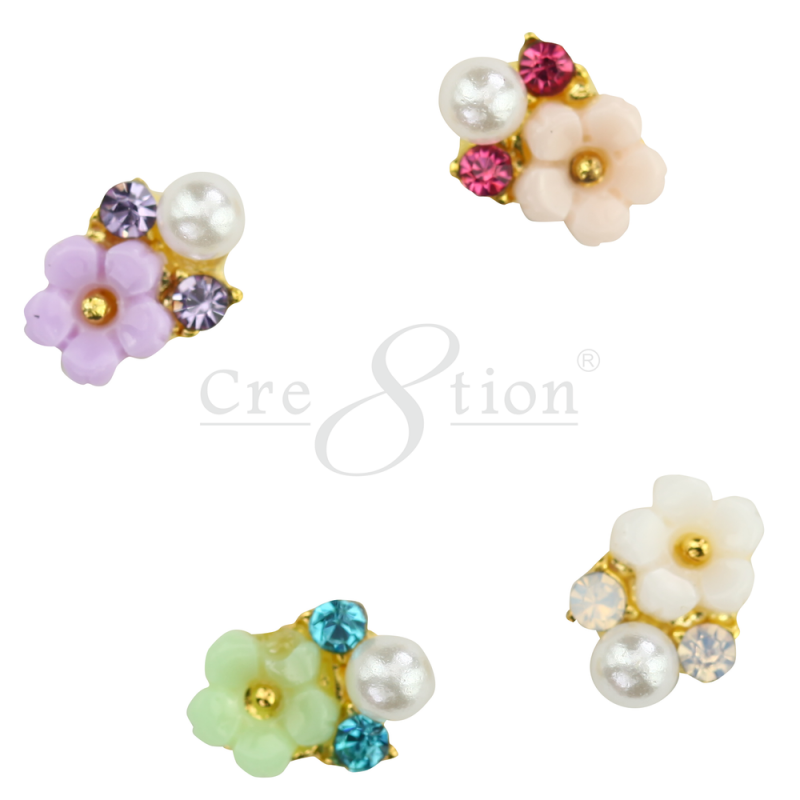 Cre8tion Nail Art Charms, Pink, D13 